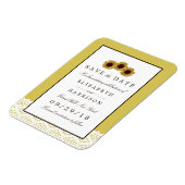 Sonnenblumen und Vintage Hochzeiten retten das Dat Magnet (Linke Seite)