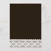 Sonnenblumen und Vintages Hochzeitsmenü Menükarte (Rückseite)