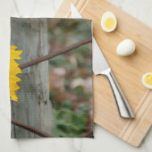 Sonnenblumen und Wagenräder-Hochzeit retten das Da Handtuch (Viertel Falte)