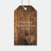 Sonnenblumen und Wasserpfeifen Gastgeschenk Hochze Geschenkanhänger (Rückseite)