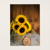 Sonnenblumen und Wassersport können Hochzeit Wohlt (Vorderseite)