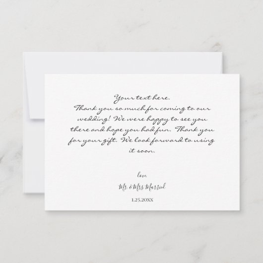 Sonnenblumen und Weiß Rose Artsty Floral - Schwarz Dankeskarte (Rückseite)