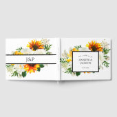 Sonnenblumen und Weißrosen, Künstlerisch Gästebuch (Voll)