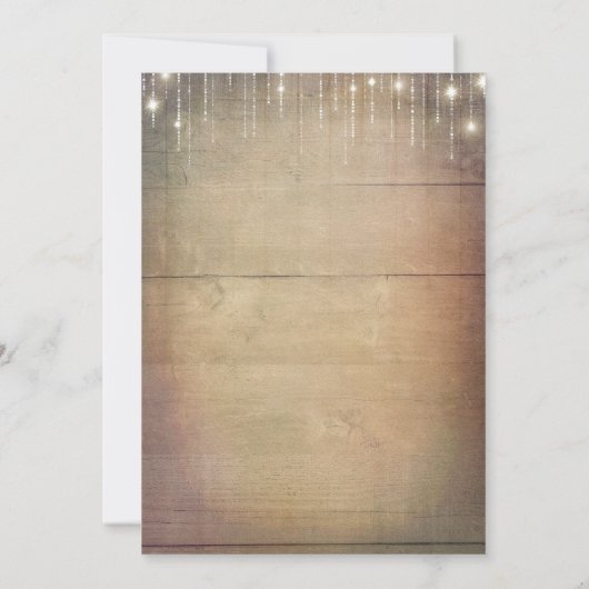 Sonnenblumen und Weißrosen Rustikale Babydusche Einladung (Rückseite)