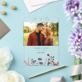 Sonnenblumen und Wildblumen Blumenkohl Foto Acryleinladungen (In Situ (Hochzeit))