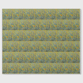 Sonnenblumen- und Wildblumenfeld Geschenkpapier (Flach)