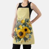 Sonnenblumen und Zitronen Herbstanordnung Schürze (InSitu)