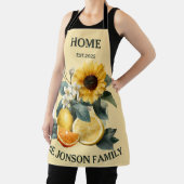 Sonnenblumen und Zitrusfamiliendesign Schürze (InSitu)