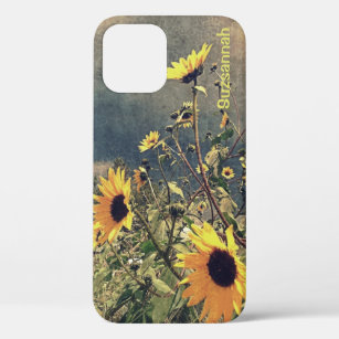 Sonnenblumen unter Sturmwolken-Individuelle Name Case-Mate iPhone Hülle