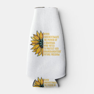 Sonnenblumen unterschätzen den Power von Oma nie Flaschenkühler