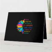 Sonnenblumen unterschätzen den Power von Oma nie Karte (Vorderseite)