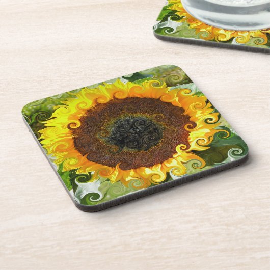 SONNENBLUMEN UNTERSETZER (Linke Seite)