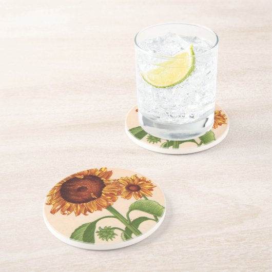 Sonnenblumen Untersetzer (Seite)