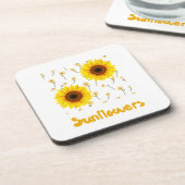 Sonnenblumen-Untersetzer Getränkeuntersetzer (Linke Seite)