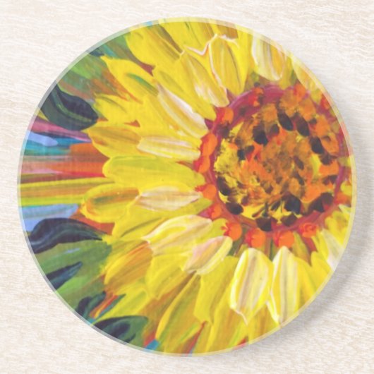 Sonnenblumen-Untersetzer Getränkeuntersetzer (Vorne)