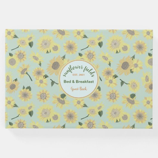 Sonnenblumen Urlaub Bed Breakfast Gästebuch (Vorderseite)