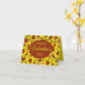 Sonnenblumen Valentinstagskarte Karte (Gelbe Blume)