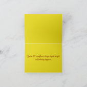 Sonnenblumen Valentinstagskarte Karte (Innenseite)