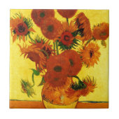 Sonnenblumen Van Gogh 15 Fliese (Vorderseite)
