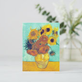 Sonnenblumen, Van Gogh Postkarte (Stehend Vorderseite)