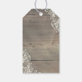 Sonnenblumen verleihen dem rustikalen Landwald-Spe Geschenkanhänger (Rückseite)