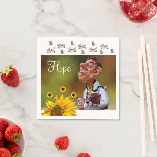 Sonnenblumen Veterarian Paper Napkins Serviette (Beispiel)