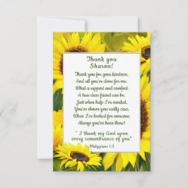 Sonnenblumen Vielen Dank Christlicher Freund Dankeskarte