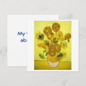 Sonnenblumen Vincent van Gogh (Vorne/Hinten)