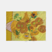 Sonnenblumen, Vincent van Gogh, 1889 Fleecedecke (Vorderseite (Horizontal))