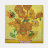 Sonnenblumen, Vincent van Gogh, 1889 Magnet (Vorne)