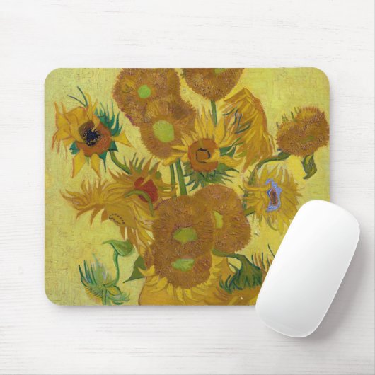 Sonnenblumen, Vincent van Gogh, 1889 Mousepad (Mit Mouse)