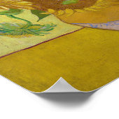 Sonnenblumen, Vincent van Gogh, 1889 Poster (Ecke)
