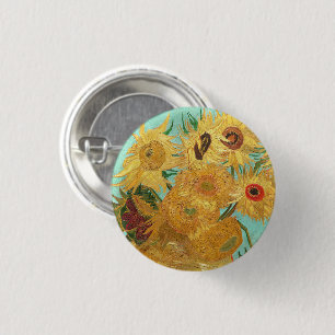 Sonnenblumen Vincent van Gogh Button