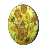 Sonnenblumen Vincent van Gogh Dartscheibe (Vorderseite rechts)