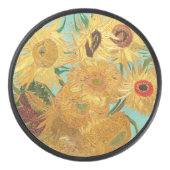 Sonnenblumen Vincent van Gogh Eishockey Puck (Vorderseite)