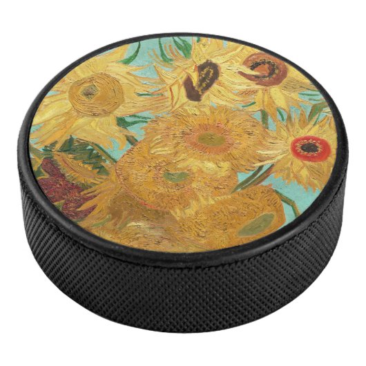 Sonnenblumen Vincent van Gogh Eishockey Puck (3/4)