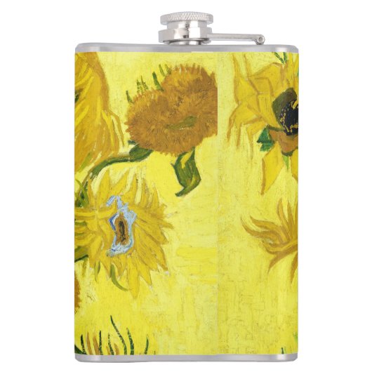 Sonnenblumen Vincent van Gogh Flachmann (Rückseite)