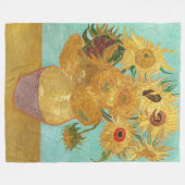 Sonnenblumen Vincent van Gogh Fleecedecke (Vorderseite (Horizontal))