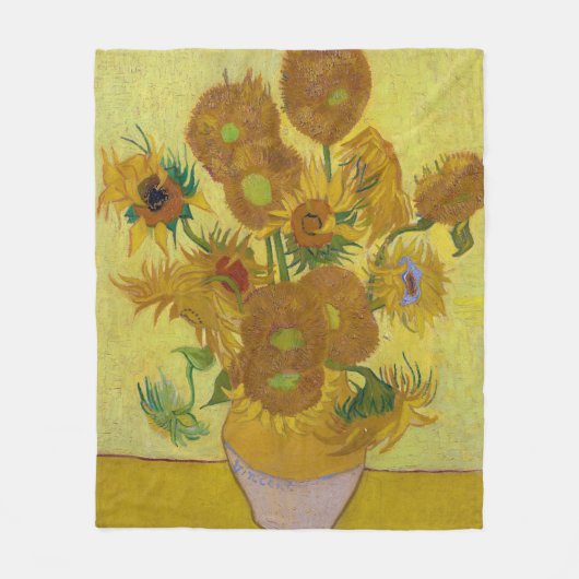 Sonnenblumen, Vincent van Gogh Fleecedecke (Vorderseite)