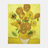Sonnenblumen Vincent van Gogh Fleecedecke (Vorderseite)