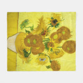 Sonnenblumen Vincent van Gogh Fleecedecke (Vorderseite (Horizontal))