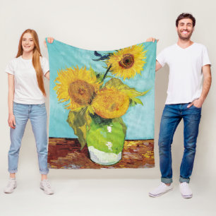 Sonnenblumen Vincent van Gogh Fleecedecke