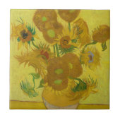 Sonnenblumen - Vincent van Gogh Fliese (Vorderseite)