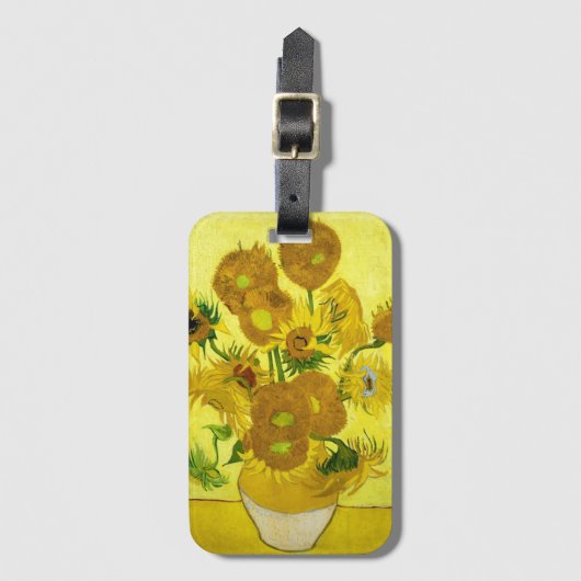 Sonnenblumen Vincent van Gogh Gepäckanhänger (Vorderseite Vertikal)