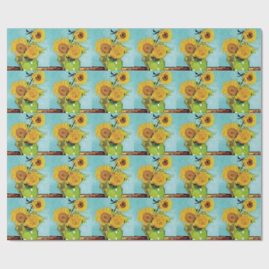 Sonnenblumen Vincent van Gogh Geschenkpapier (Flach)