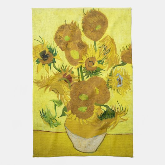 Sonnenblumen Vincent van Gogh Geschirrtuch (Vertikal)