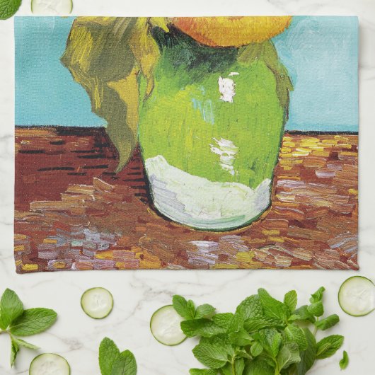 Sonnenblumen Vincent van Gogh Geschirrtuch (Gefaltet)