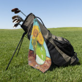 Sonnenblumen Vincent van Gogh Golfhandtuch (Gras)