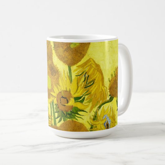 Sonnenblumen Vincent van Gogh Kaffeetasse (VorderseiteRechts)