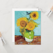 Sonnenblumen Vincent van Gogh Karte (Vorderseite/Rückseite Beispiel)